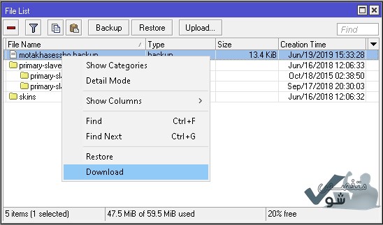 Download Mikrotik Backup File